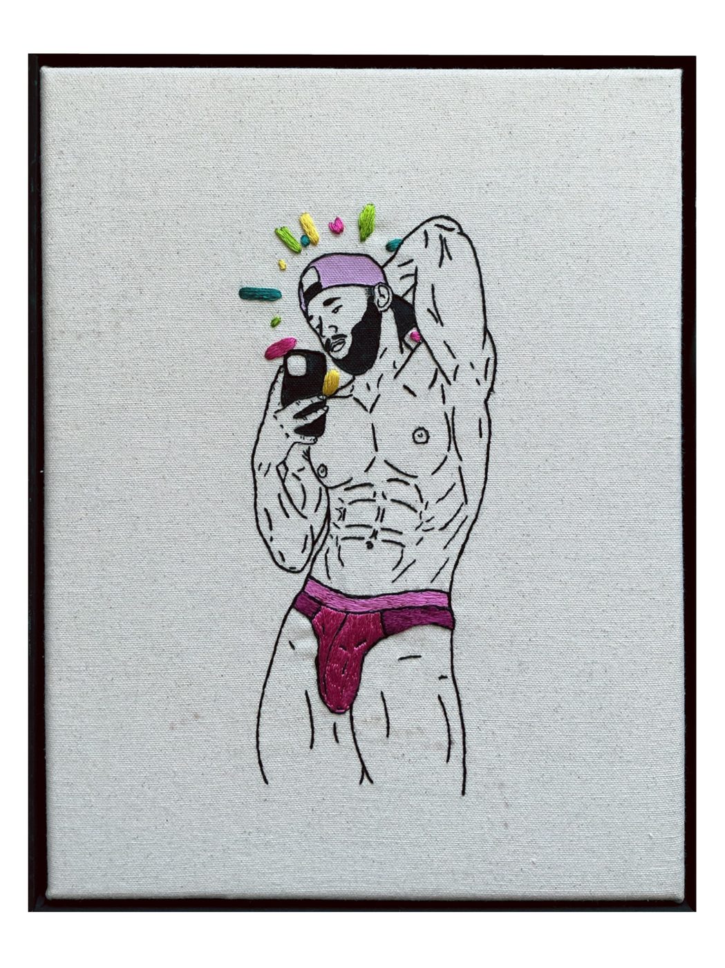 Thirst Trap, hand embroidery by Sew_Kinky_Threads