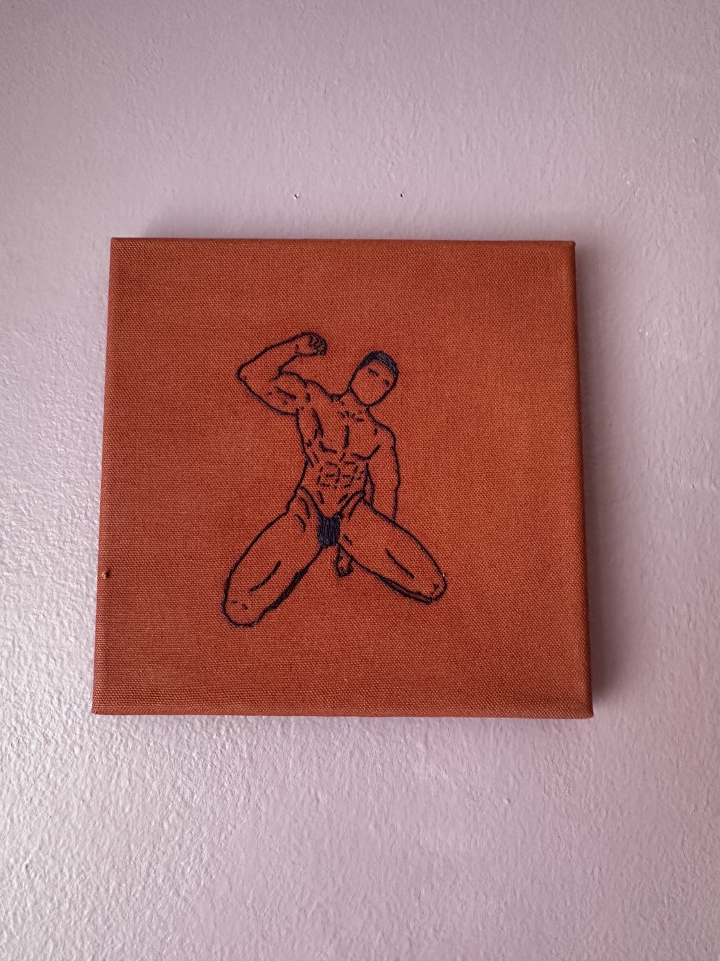 Terracotta, hand embroidery by Sew_Kinky_Threads