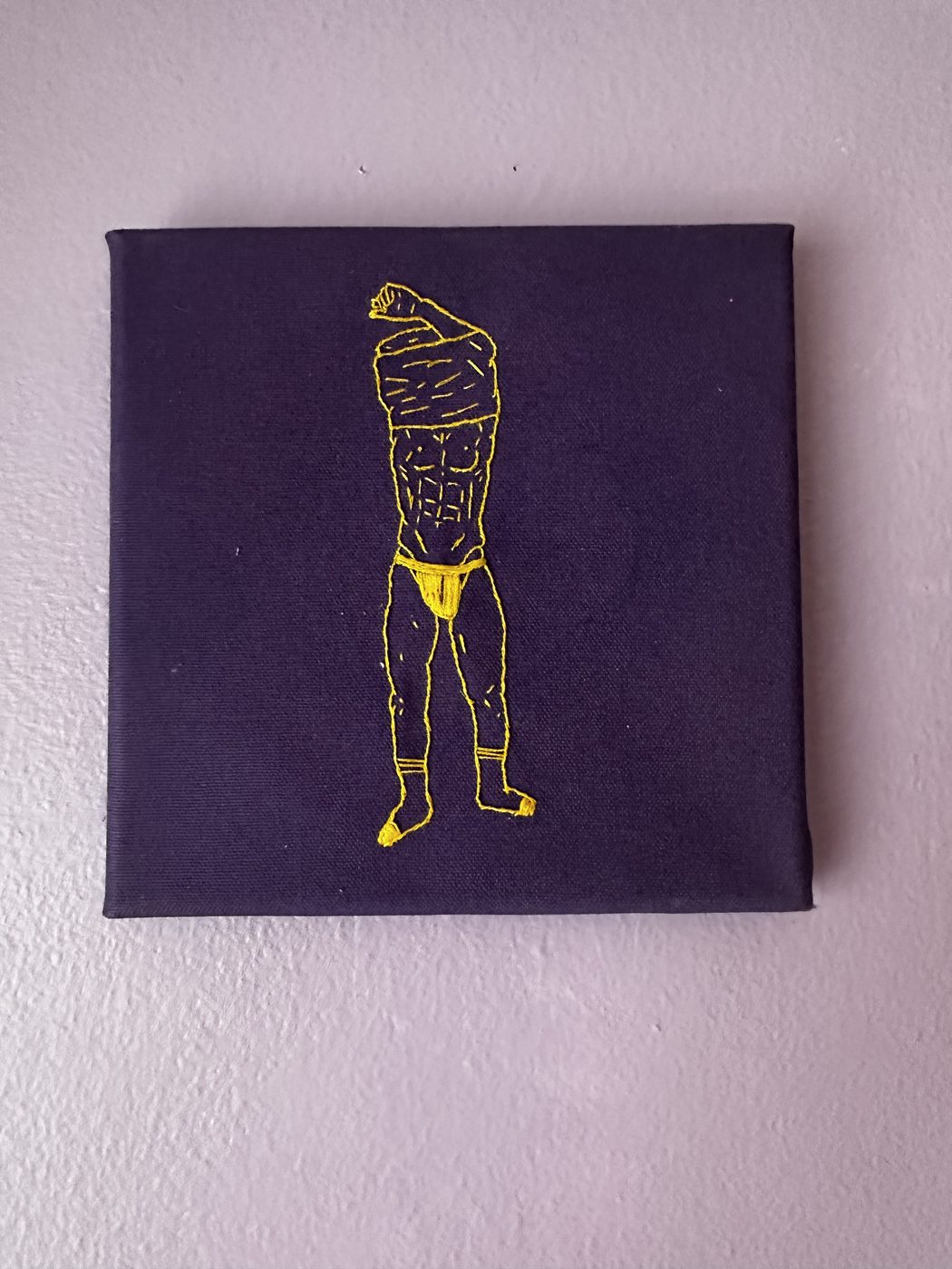 Midnight, hand embroidery by Sew_Kinky_Threads