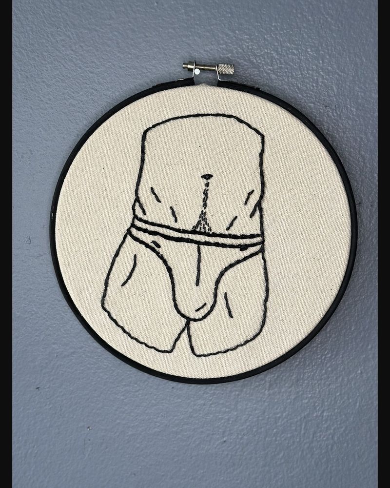 Black Jock, hand embroidery by Sew_Kinky_Threads