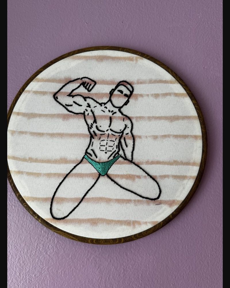 Flex, hand embroidery by Sew_Kinky_Threads
