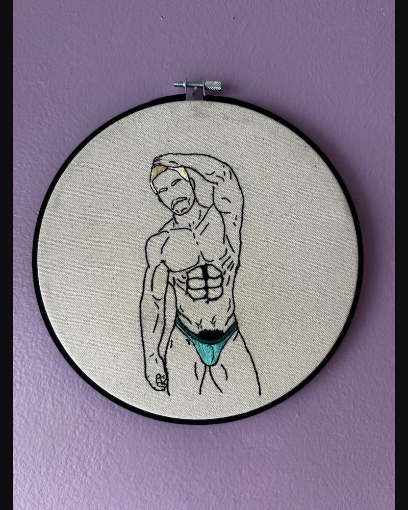 Golden Hour, hand embroidery by Sew_Kinky_Threads