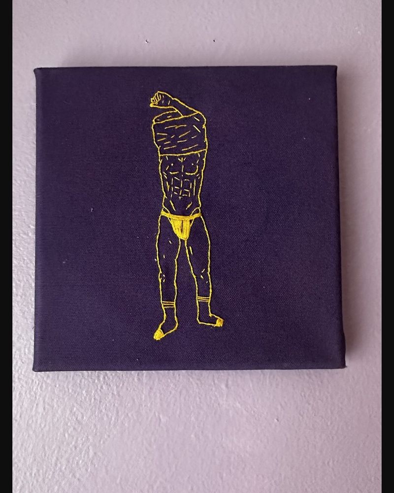 Midnight, hand embroidery by Sew_Kinky_Threads