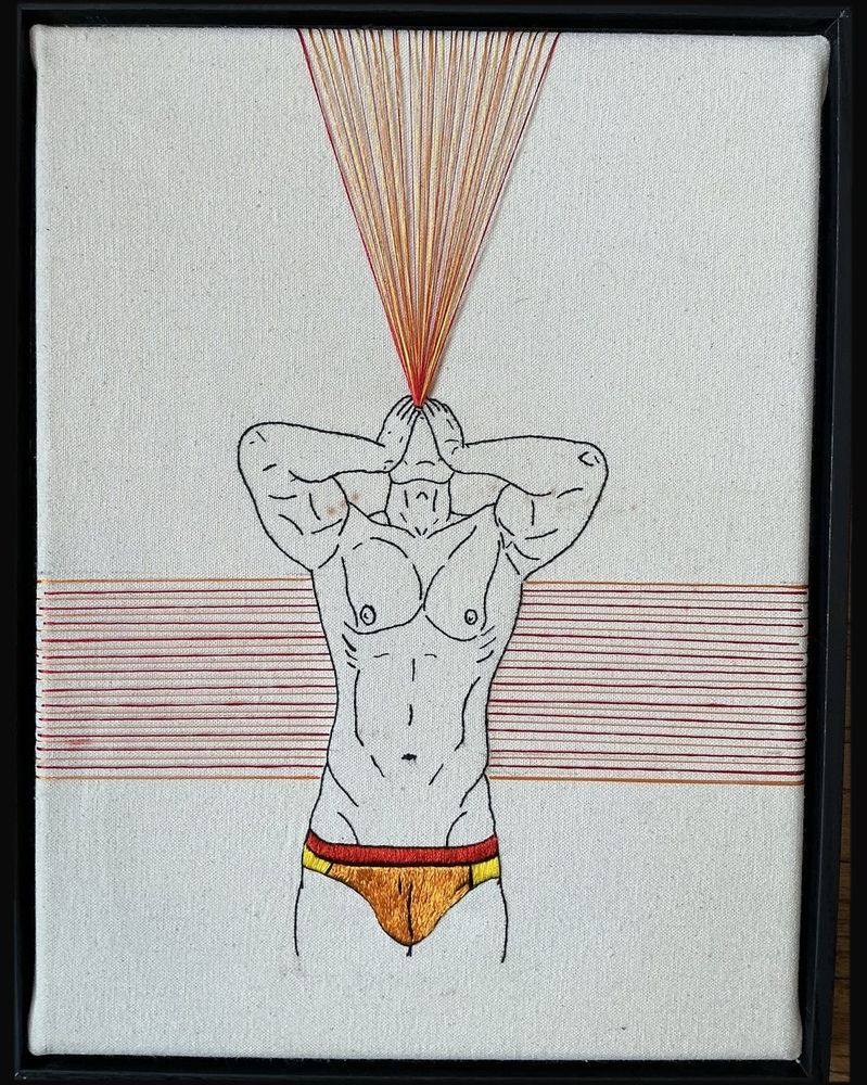 Mind Blown, hand embroidery by Sew_Kinky_Threads