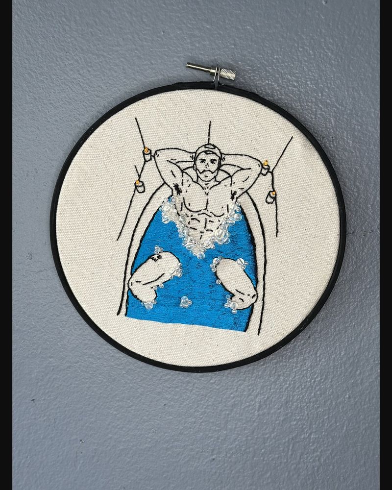 Restrained, hand embroidery by Sew_Kinky_Threads