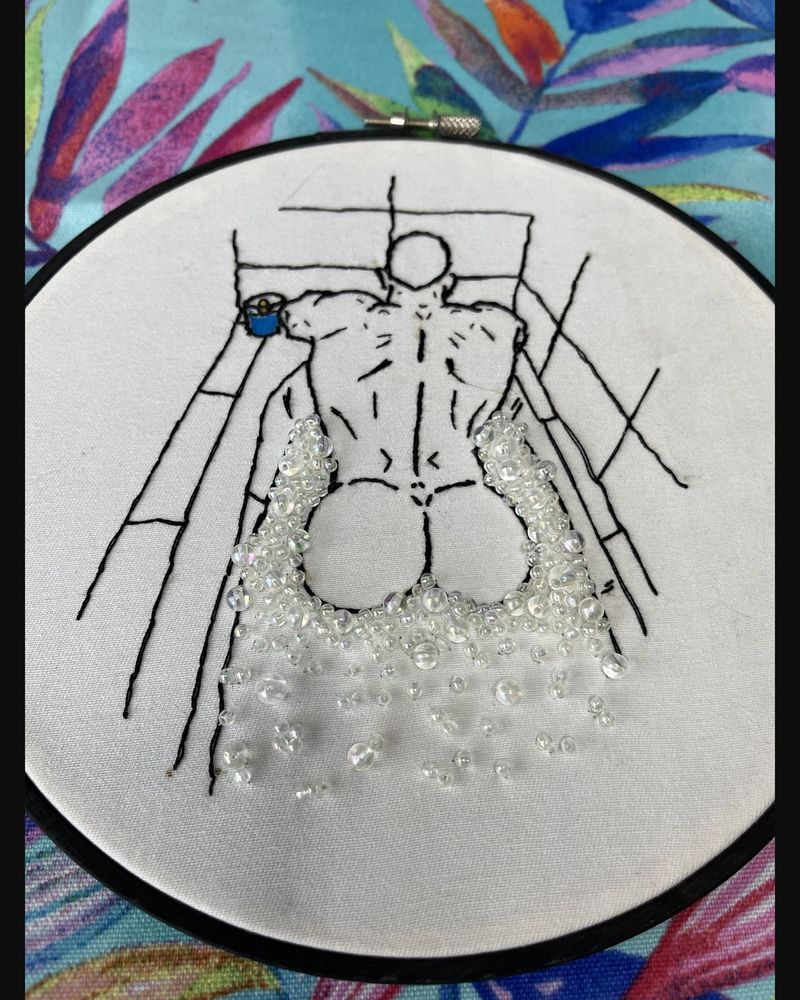 Wet Beads, hand embroidery by Sew_Kinky_Threads