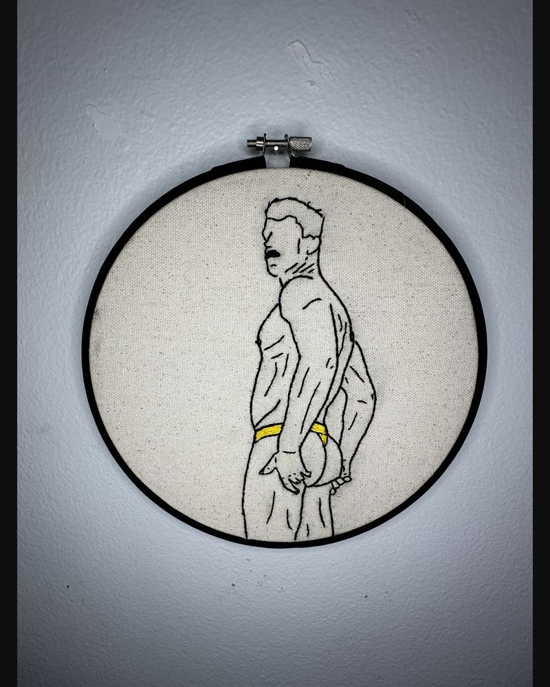 Yellow Rope, hand embroidery by Sew_Kinky_Threads